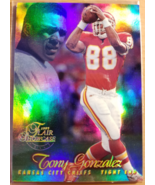Tony Gonzalez 1997 Flair Showcase Row 1 #49 Kansas City Chiefs NFL Hall ... - $8.00