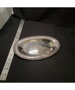 International Silver Company 674 Silver Plate Serving Platter 12&quot; x 7&quot; - £8.32 GBP