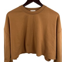 We Wore What Brown Cropped Sweatshirt Medium - £18.10 GBP