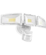 SAATLY Motion Sensor Outdoor Lights 4600LM LED IP65 Waterproof 3 Head - $429.35 MXN