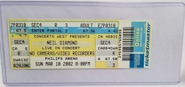 NEIL DIAMOND - VINTAGE 2002 UNUSED WHOLE FULL CONCERT TICKET - £11.97 GBP