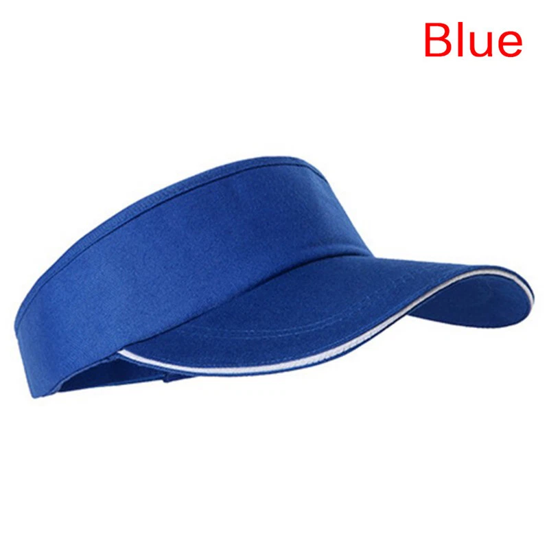 Adjustable Unisex Men Women Plain Sun Visor Sport Golf Tennis 1 pcs Blue - $8.22 CAD