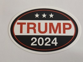 Oval Trump 2024 American Politics Theme Multicolor Sticker Decal Embellishment - £1.79 GBP