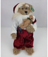 The Bearington Collection Kris &amp; Kringle 15&quot; Collectible Plush Bear With... - $54.14 CAD