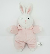 9&quot; VINTAGE 1998 RBI PINK &amp; WHITE BUNNY RABBIT STUFFED ANIMAL PLUSH TOY R... - £37.21 GBP