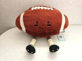 Jellycat Amuseable Sports Football Ball Soft Plush Toy Brown White Tags ... - £43.38 GBP