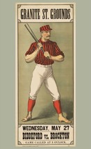 9554.Decoration Poster.Room Wall art.Home decor.Victorian Baseball player.Batter - £13.06 GBP+