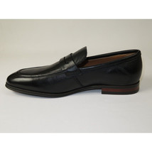 Men's Shoes Steve Madden Soft Leather upper Slip On Penny Acheron Black image 5