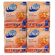 Dial Glycerin Silk &amp; Seaberry Skin Care Bar Soap 3 Pack 4oz New 12 Bars Total - £76.97 GBP