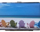 Beach Scene Pocket Business ID Credit Card Wallet Holder Aluminum RFID Case - $10.78