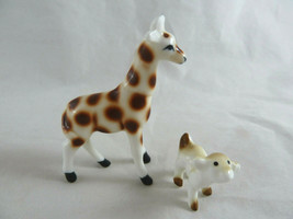 Vintage Bone China 2 5/8&quot; Giraffe and 1&quot; Lamb - $278.56 MXN