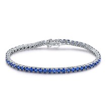 8.1ct Luxury Emerald Bracelets for Women 925 Sterling Silver Bracelet Birthstone - £43.95 GBP