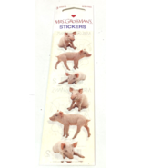 4 Mrs Grossman Vintage Stickers Pink Pigs Oink Farm Barn Sticker Sheets ... - £11.77 GBP