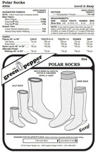 Polar Socks #504 For Adults and Children Slipper Sock Sewing Pattern (Pa... - $7.00