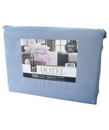 New Members Mark Hotel Premier Collection King Flat Sheet Blue 700 Threa... - $26.72