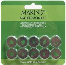 Makin&#39;s USA Professional Ultimate Clay Extruder Discs, Set B, 10 Per Pac... - $22.99