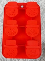 Christmas Snowman Silicone Mold Cookie Candy Chocolate Ice Soap Wax Melts Candle - $7.99