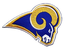Los Angeles Rams NFL Football Embroidered Iron On Patch 4.75&quot; x 3.25&quot; Gold - £10.23 GBP