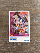 1994 Sega Game Gear Sonic The Hedge Hog Chaos Mini Trading Tip Card #9 Of 14 - £7.71 GBP