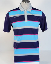 Adidas Golf AdiZero Moisture Wicking Multi Stripe Short Sleeve Polo Shirt Men's  - $79.99