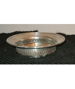 Old English&quot; Poole Silver plate Strainer Basket dish - £9.44 GBP