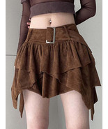 CASCADE COGNAC SKIRT - $29.90