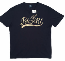 NEW!  Polo Ralph Lauren Vintage T Shirt!  Navy With P-Wing Winged Shoe G... - £47.17 GBP