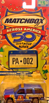 Matchbox Across America 50th Birthday Series Police Tahoe - Pennsylvania... - $7.80