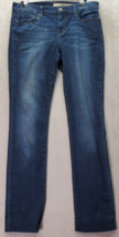 DKNY Jeans Womens Size 4 Blue Denim Cotton Casual Pockets Mid Rise Straight Leg - £18.17 GBP