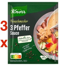 Knorr Fix: 3 Pfeffer 3 Pepper Sauce X 3 Made In Germany Free Shipping - £10.85 GBP