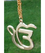Ek onkar car rear mirror pendant punjabi sikh singh kaur gold plated han... - £12.59 GBP