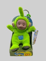 Vintage 1998 TELETUBBIES Plush Clip On Keychain Dipsy 6&quot; Green New - $11.29