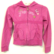 Disney Princess Pink with Pink Dots Long Sleeve Hooded Sweatshirt Girls ... - $10.95