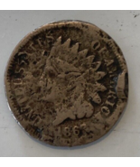 1863-P Copper-Nickel Indian Head Penny. - $5.00