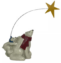 2002 Polar Bear and Cub with North Star Studio Figurine Stampin Up - $11.98