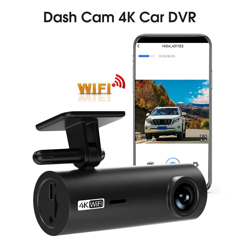 Car DVR Dash Cam 4K Black Box Camera for Vehicle Cars Dashcam Video Recorder - £56.60 GBP+