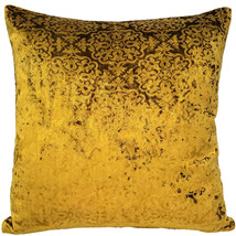 Artemis Gold Velvet Throw Pillow 20x20 - £46.32 GBP