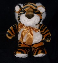 13&quot; 2001 Kids Of America Orange &amp; Black Baby Tiger Stuffed Animal Plush Toy - £17.86 GBP
