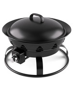 21 Inch Diameter Propane Gas Fire Pit Patio Portable Fire Bowl-Black - C... - $3,789.93 MXN