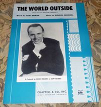 Roger Williams Sheet Music - The World Outside (1958) - £9.79 GBP