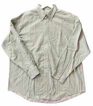 Brooks Brothers Men’s 346 Non-Iron LS Green Striped Button-Up Shirt XL GUC/AS-IS - £16.61 GBP