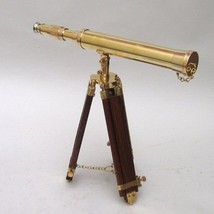 NauticalMart Real Simple A Handtooled Handcrafted Brass Telescope And Tr... - $69.00