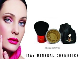 ITAY  Mineral Cosmetics   Mineral Foundation MF-5 + Kabuki brush - £42.83 GBP