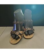 Louis Vuitton Paris Raffia Heeled Sandals with Agate Accents Size US 7/E... - $5,519.38 MXN