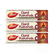 Dabur Dant Rakshak Gum Protection Toothpaste - 32 Ayurvedic Herbs - (175gx3) - £16.81 GBP
