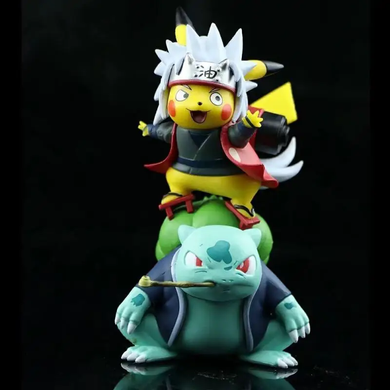 TAKARA pikachue COS jiraiya Hokage naruto Pokemoned action Anime Figure model - £26.02 GBP