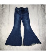 Free People Jeans Womens Size 29 Crvy By Ma Cherie High Waist Flare Lace... - $60.65 CAD