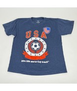 FIFA 2014 World Cup Brasil Boys Blue Short-Sleeve T-Shirt Size L - $184.53 MXN