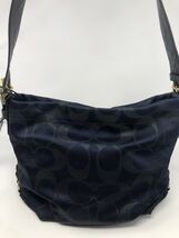 Coach Mattalic Navy Bag F27461 Read Description - $32.20
