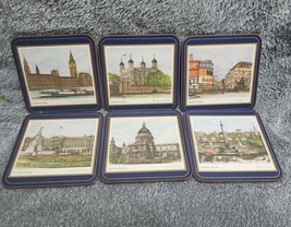 Set of 6 Vintage St Johns Cathedral Pimpernel London Scene Coasters - £7.54 GBP